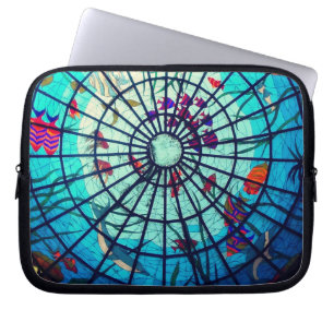 Funda Para Portátil Cristales marinos tropicales vida marina