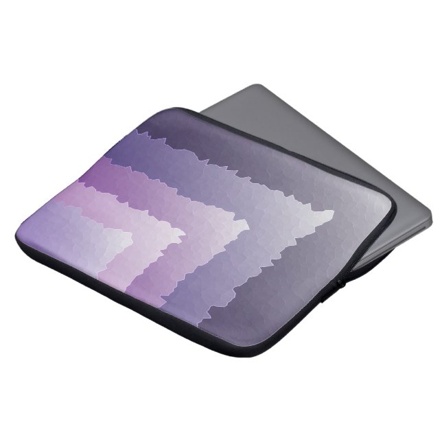 Funda Para Portátil Cristales morados (Superior anverso)