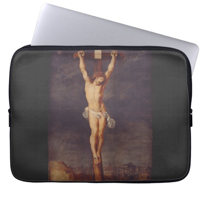 Funda Para Portátil Cristo muerto en la cruz por Peter Paul Rubens (Frente)