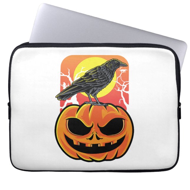 Funda Para Portátil Crow Halloween Bird Watcher Gift (Frente)
