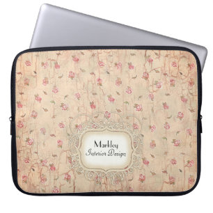 Funda Para Portátil Crujido envejecido manchado té moderno de los