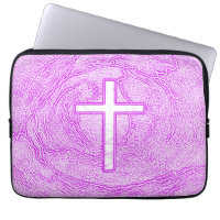 CRUZ BLANCA DESTACADA EN ROSA