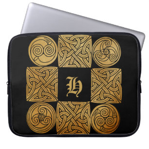 Funda Para Portátil Cruz Celta de Knotwork Personalizada