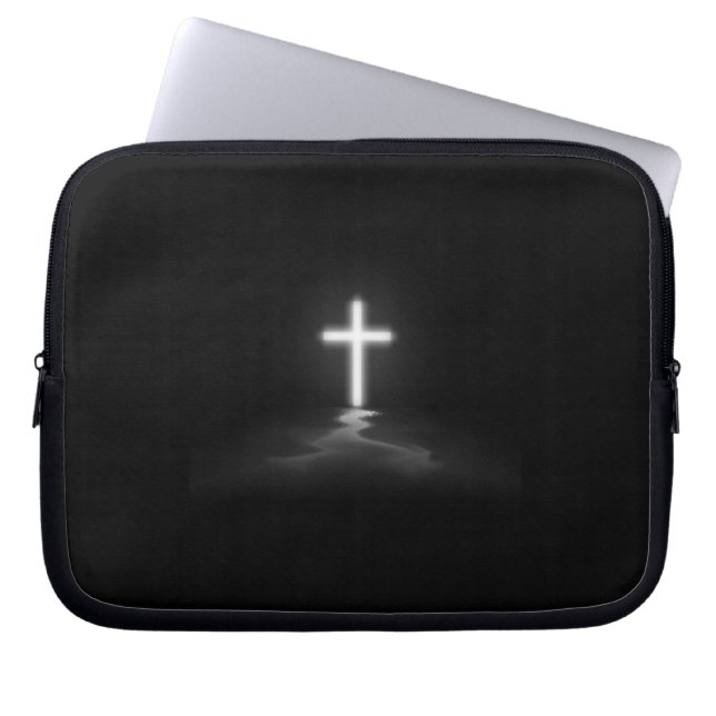 Funda Para Portátil Cruz cristiana (Frente)