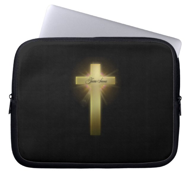Funda Para Portátil Cruz cristiana (Frente)