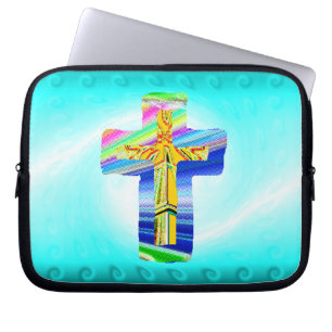 Funda Para Portátil Cruz Cristiana Surrealista