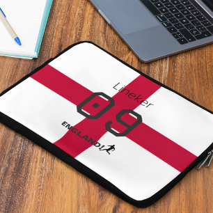 Funda Para Portátil Cruz de San Jorge Nombre personalizado patriótico