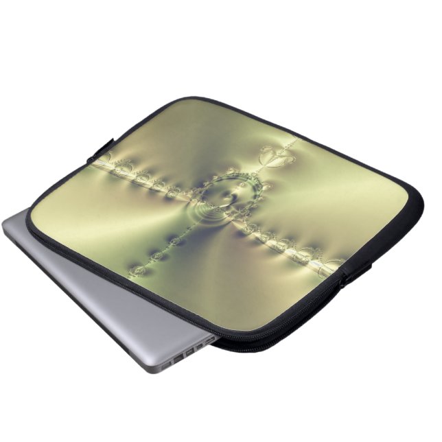 Funda Para Portátil Cruz Dorada (Inferior anverso)