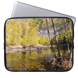Funda para portátil Cruzando el río Buffalo 15"