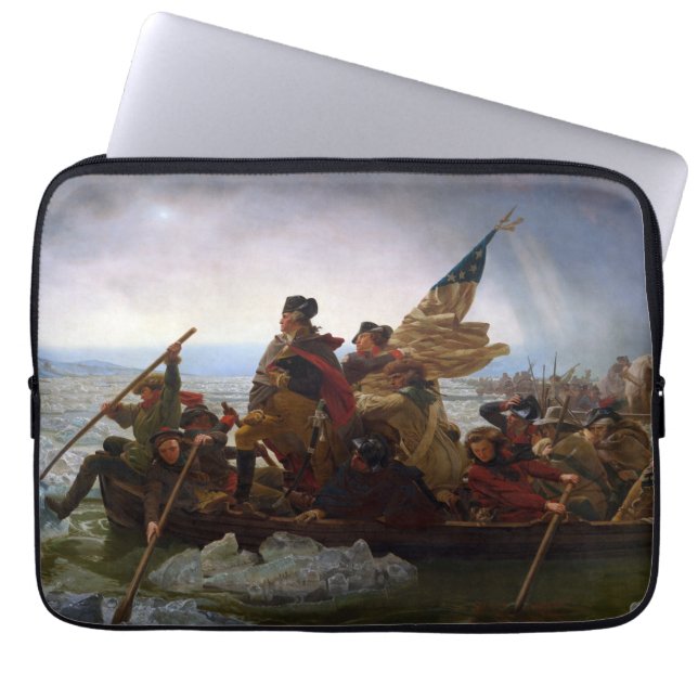 Funda Para Portátil Cruzando el río Delaware, George Washington (Frente)