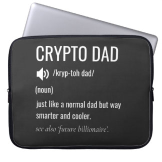 Funda Para Portátil Crypto Dad Definition Bitcoin HODL Navidades
