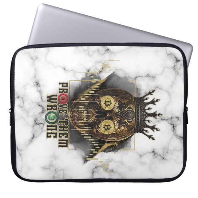 Funda Para Portátil Crypto Motivation | Bitcoin | Prove them wrong  (Frente)