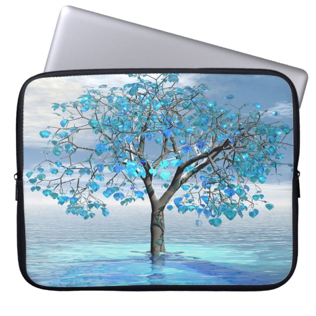 Funda Para Portátil Crystal Blue Tree (Frente)