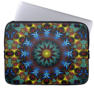 Funda Para Portátil Cuaderno de arte fractal Mandala Lace
