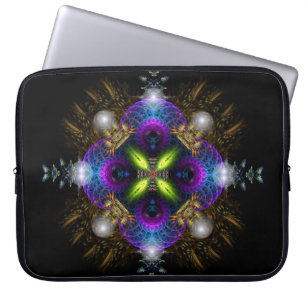 Funda Para Portátil Cuaderno de Arte Geométrico de Perlas Fractales