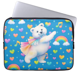 Funda Para Portátil Cuaderno de Zarah bailando oso polar