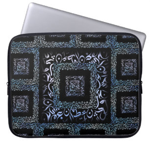 Funda Para Portátil Cuadrado de letras árabes