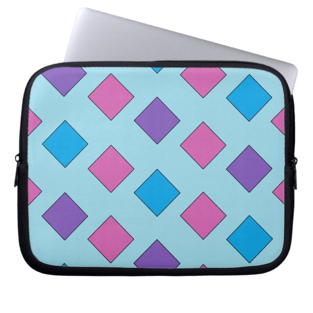 Funda Para Portátil Cuadrados abstractos (Frente)