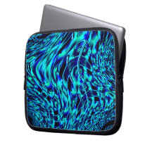 Cuadrados espejados en imagen azul y verde