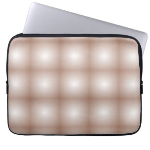 Funda Para Portátil Cuadrados geométricos con degradado Mocha Mousse B