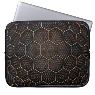 Funda Para Portátil Cuadrícula d hexagonal de textura de fondo
