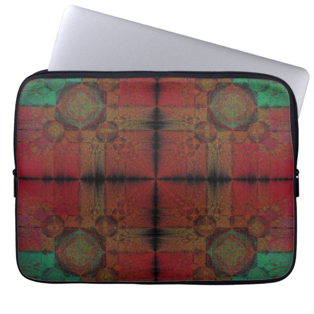 Funda Para Portátil Cuadrícula de fusión (Frente)