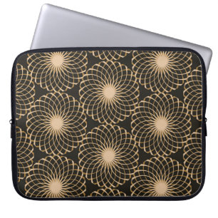 Funda Para Portátil cuadrícula de tracería floral gráfica sin inconven