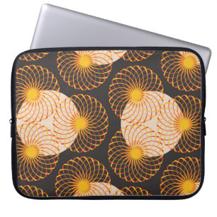 Funda Para Portátil cuadrícula de tracería floral gráfica sin inconven