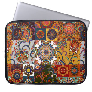 Funda Para Portátil Cuadros de mosaico de mosaicos de colores sin foco