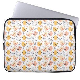 Funda Para Portátil Cuadros de primavera y patrón floral