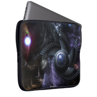 Funda Para Portátil Cuando los Universos colisionan con el soporte par