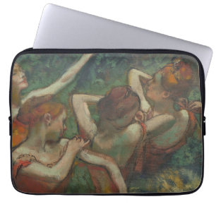 Funda Para Portátil Cuatro bailarinas, pintura impresionista, Edgar De