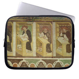 Funda Para Portátil Cuatro monjes dominicanos en sus escritorios, del