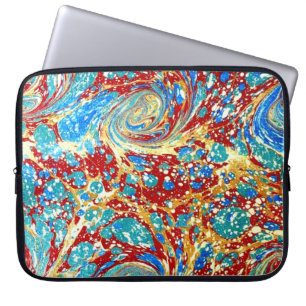 Funda Para Portátil Cubierta colorida de papel de mármol victoriano