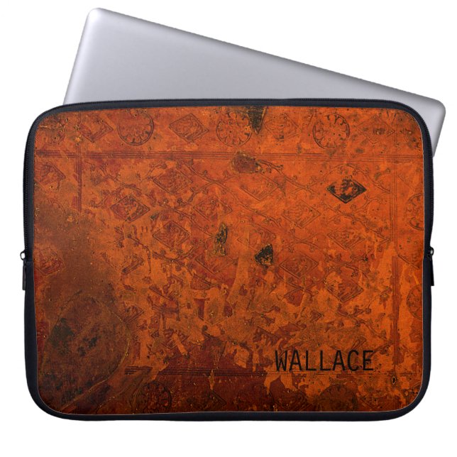 Funda Para Portátil Cubierta del libro de cuero medieval antiguo (Frente)