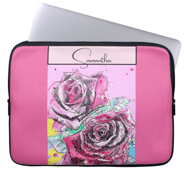 Funda Para Portátil Cubierta inteligente para el iPad rosa rojo Rosas  (Frente)