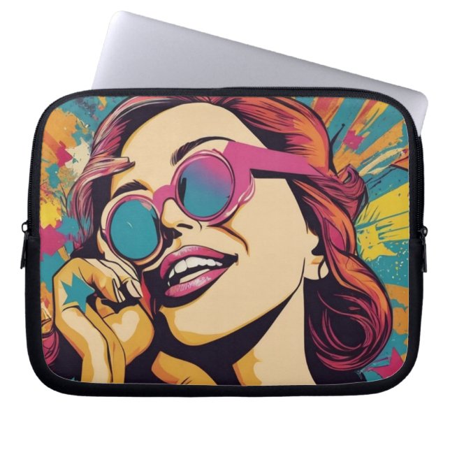 Funda Para Portátil Cubierta moderna de arte pop (Frente)