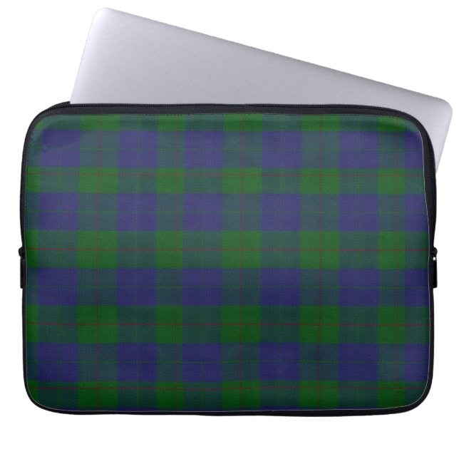 Funda Para Portátil Cubierta para portátil Clan Barclay Tartán Plantad (Frente)