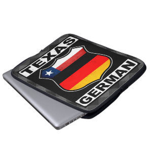 Funda Para Portátil Cubierta para portátiles germanamericanos de Texas