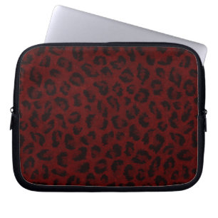 Funda Para Portátil Cubierta portátil Red Leopard Skin Sleeve