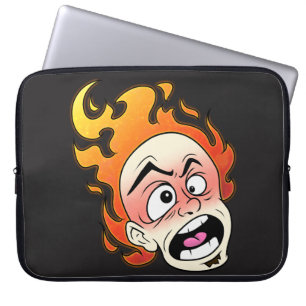 Funda Para Portátil Cubierta Scovillelicous Fire Head Neoprene Laptop 