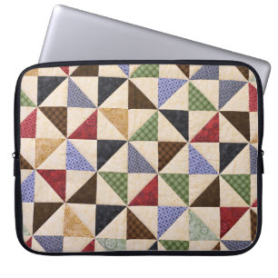 Funda Para Portátil Cuchillo colorido: Textura de flores.