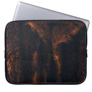 Funda Para Portátil Cuchillo de piel marrón