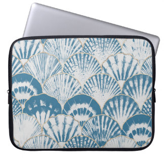 Funda Para Portátil Cuello marino acuático ondas japonesas sin costura