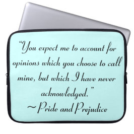 Funda Para Portátil Cuenta de Opiniones Cita de Jane Austen