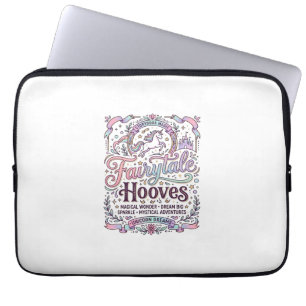 Funda Para Portátil Cuento de Hadas de Unicornio Pezuñas Diseño de Mer