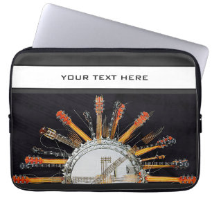 FUNDA PARA PORTÁTIL CUERDAS DE GUITARRA EN EL SOL