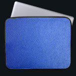 Funda Para Portátil Cuero de piel azul textura<br><div class="desc">Cuero de piel azul textura</div>