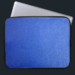 Funda Para Portátil Cuero de piel azul textura<br><div class="desc">Cuero de piel azul textura</div>