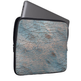 Funda Para Portátil Cuero gris y marrón manchado con cierto matiz de s